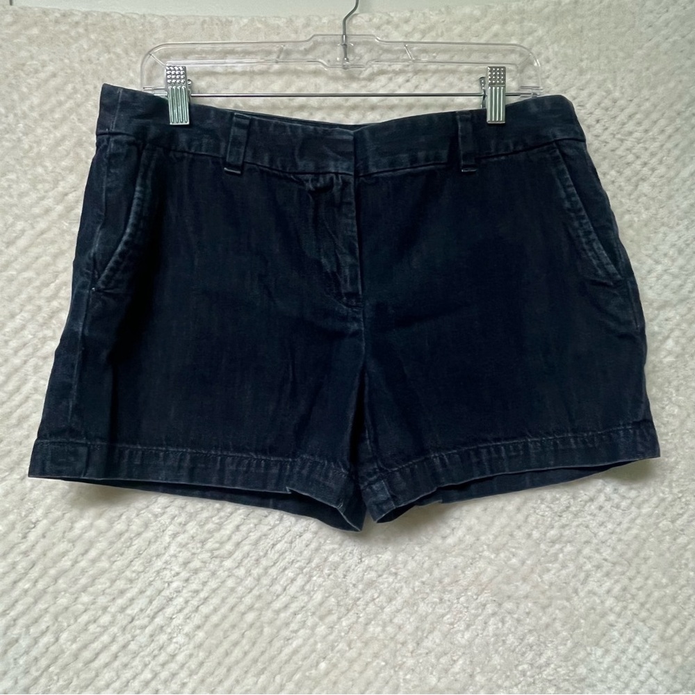 Ann Taylor LOFT Blue Shorts 100% Cotton Womens Size 8 Bottoms Classic Casual